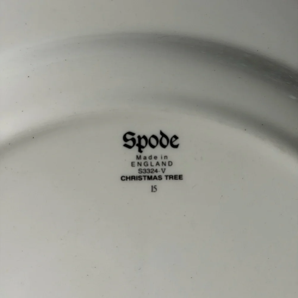 Spode Christmas Tree 2-Tiered Serving Plate Tray - Picture 3 of 3